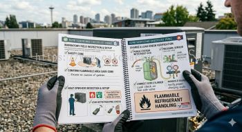 R290 servicing checklist HVAC
