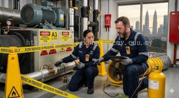 R290 industrial safety during maintenance