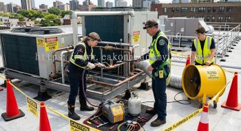 R290 refrigerant leak maintenance procedures
