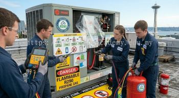 R290 flammable refrigerant retrofit