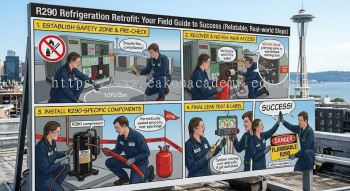 R290 refrigeration retrofit steps