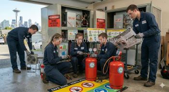 R290 residential HVAC retrofit procedures