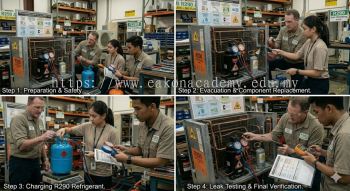 R290 retrofit process step by step