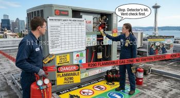R290 retrofit safety precautions