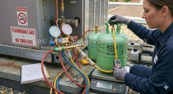 R290 cylinder charging equipment