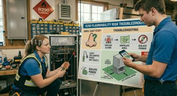 R290 flammability risk troubleshooting