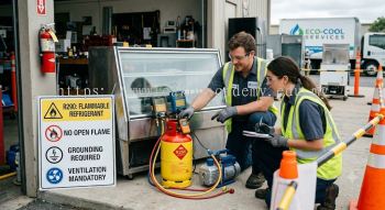 R290 gas handling best practices