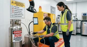 R290 handling and transfer procedures