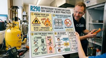 R290 refrigerant SDS technician guide