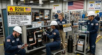 R290 industrial HVAC retrofitting US