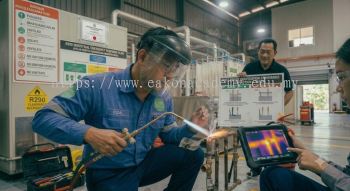 industrial refrigeration brazing method