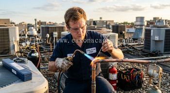 HVAC brazing process for copper tubing