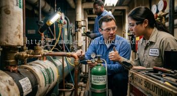 nitrogen purging during brazing refrigeration