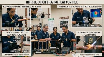 refrigeration brazing heat control techniques