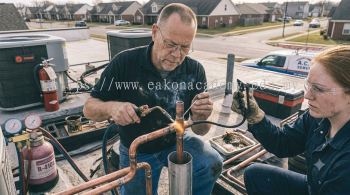 copper pipe brazing HVAC field installation skills