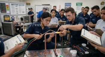 copper pipe brazing HVAC training course