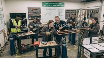 HVAC copper pipe brazing certification course