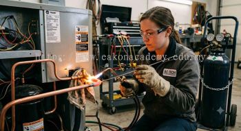 copper pipe brazing HVAC