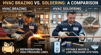 brazing vs soldering copper pipes HVAC