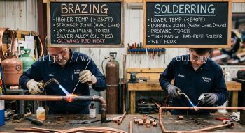 brazing vs soldering HVAC differences