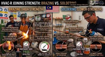 copper HVAC joints brazing vs soldering strength