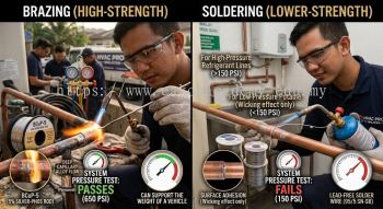 copper tube brazing vs soldering HVAC systems