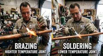 HVAC brazing vs soldering comparison