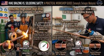 HVAC brazing vs soldering safety comparison