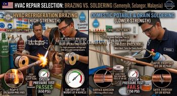 HVAC repair brazing vs soldering selection