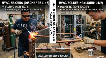 HVAC system installation brazing vs soldering guide