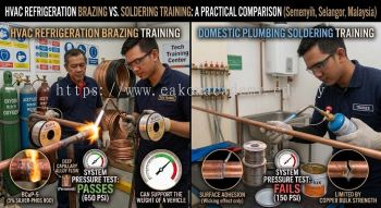 HVAC technician brazing vs soldering training