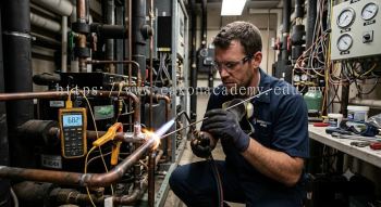 HVAC silver brazing temperature control refrigeration
