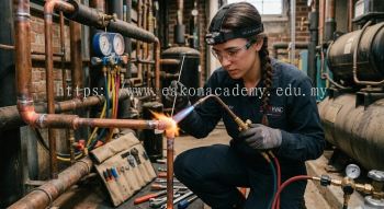 refrigeration system installation silver brazing technique