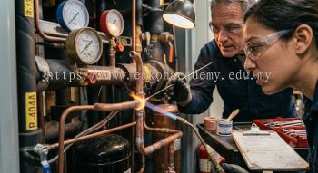 refrigeration system silver brazing method