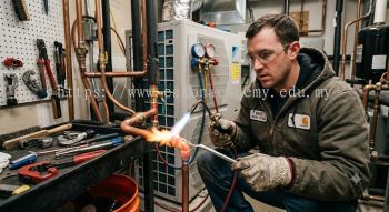 copper tube brazing HVAC joining method