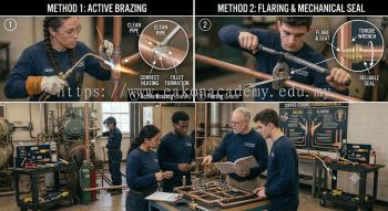 copper tube joining HVAC workshop training