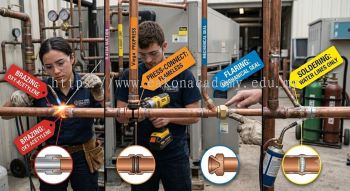 copper tube joint methods HVAC installation