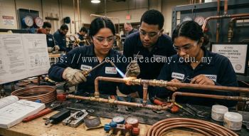 HVAC copper pipe joining methods