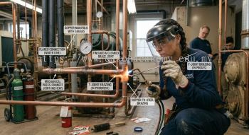 HVAC copper pipe welding and joining methods