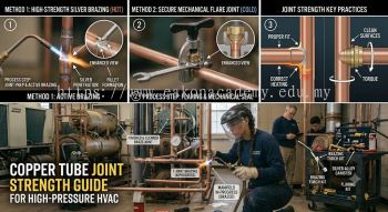 HVAC copper tube joint strength techniques