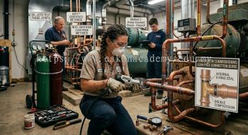 HVAC copper tubing leak-free joining method