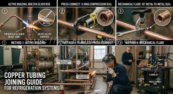 HVAC copper tube joining method