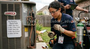 copper tubing oxy acetylene brazing HVAC guide