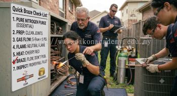 HVAC technician oxy acetylene brazing training course