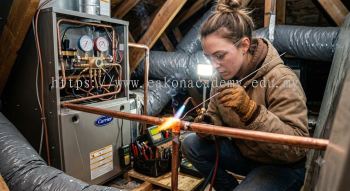 oxy acetylene brazing copper pipes HVAC