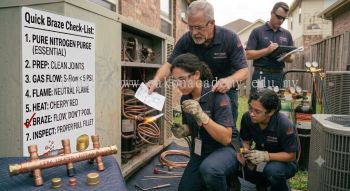oxy acetylene brazing HVAC best practices
