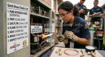 oxy acetylene brazing HVAC leak prevention