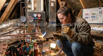 oxy acetylene brazing refrigeration pipes