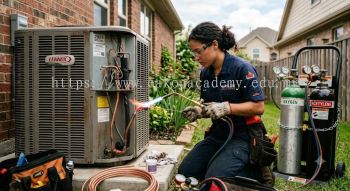 professional oxy acetylene brazing HVAC skills