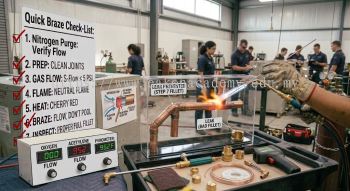 refrigeration copper pipe oxy acetylene brazing guide